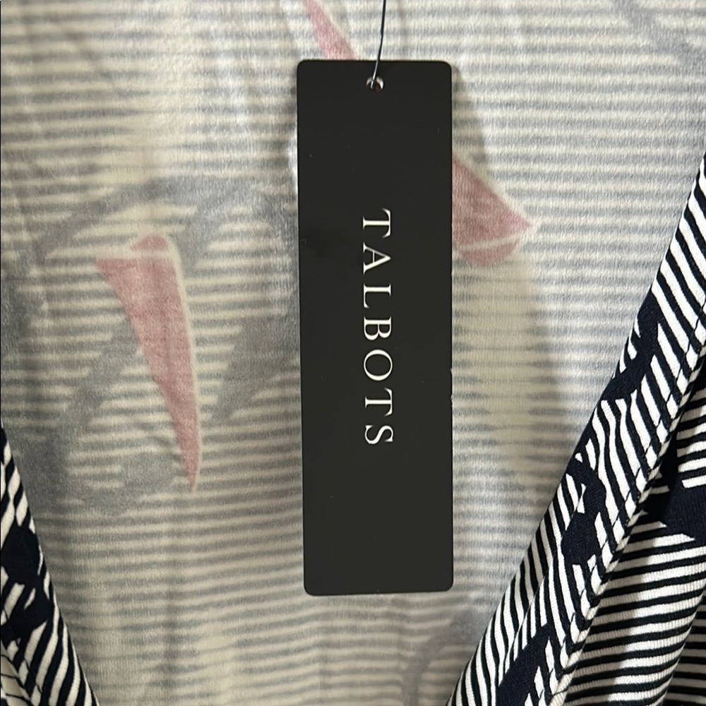 Talbots Petites Nautical Wrap Top - Picture 3 of 7